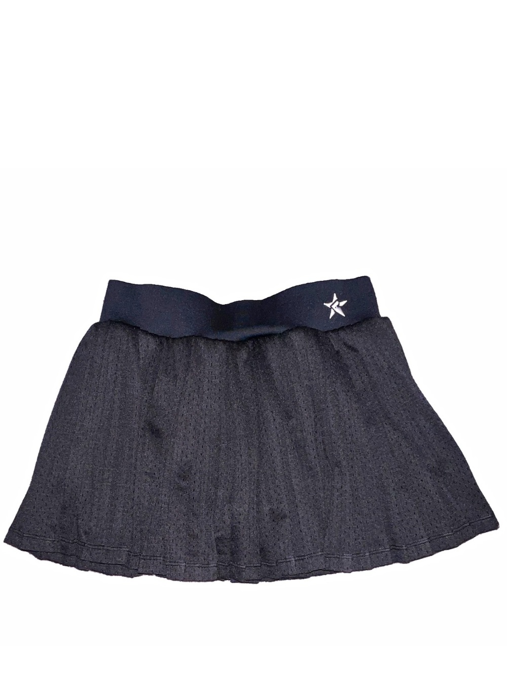 Rebel Athletic Black Mesh Pleated Skort Built-In Shorts AXS